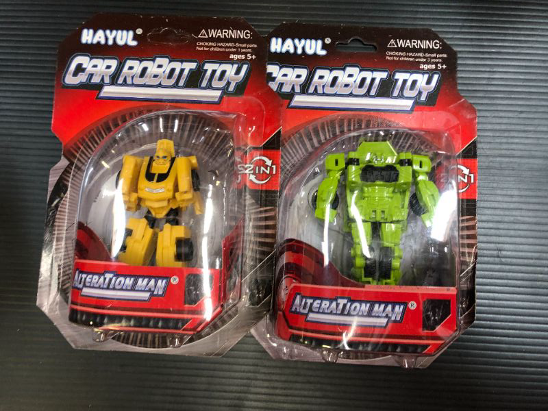 Photo 1 of CAR ROBOT TOY 
2 PACK