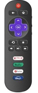 Photo 1 of OEM Replacement Remote Control Compatible with All JVC HDR Roku Smart LED TVs ?Only Works with JVC Roku TV, Not for Roku Stick and Roku Box? (Netflix/Disney Plus/Apple TV+ / HBO Max) Netflix / Disney Plus / Apple TV+ / HBO Max