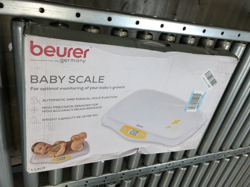 Photo 3 of Beurer BY80 Digital Baby Scale, Infant Scale for Weighing in Pounds, Ounces, or Kilograms up to 44 lbs, Newborn Scale with Hold Function, Pet Scale for Cats and Dogs