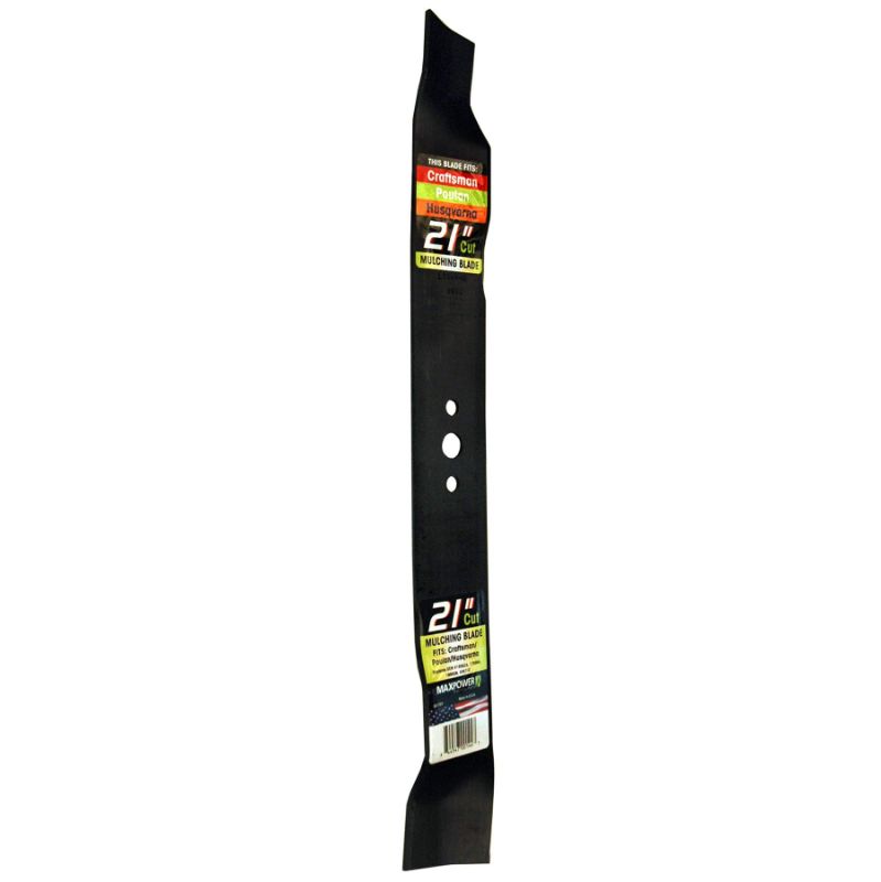 Photo 1 of MaxPower 331737B Mulching Blade for 21" Cut Craftsman/Husqvarna/Poulan Mowers Replaces 165833, 175064, 189028, 406712, 176135, 159267 & Many Others,black