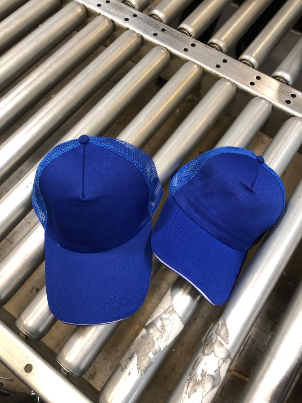 Photo 1 of 2 pack mesh blue baseball caps 