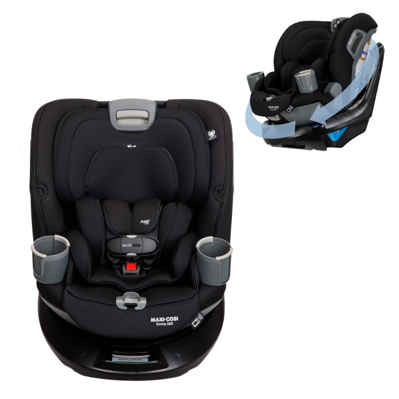 Photo 1 of Maxi-Cosi Emme 360 Rotating All-in-One Convertible Car Seat, Midnight Black