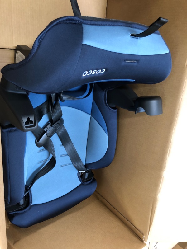 Photo 2 of Cosco Kids Finale DX 2-in-1 Booster Car Seat, Sport Blue, Toddler