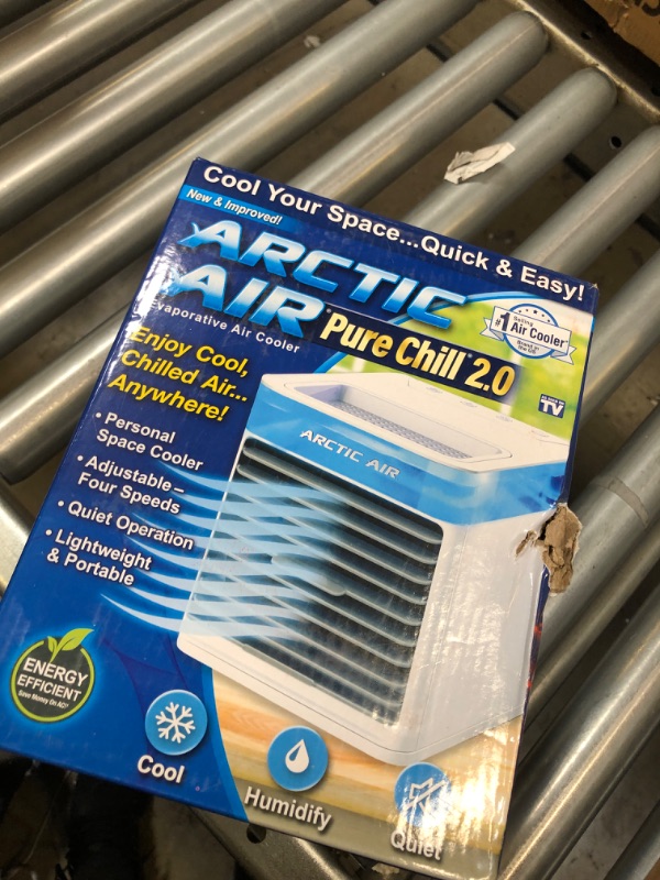 Photo 2 of Arctic Air Pure Chill 2.0 Evaporative Air Cooler by Ontel - Powerful, Quiet, Lightweight and Portable Space Cooler with Hydro-Chill Technology For Bedroom, Office, Living Room & More