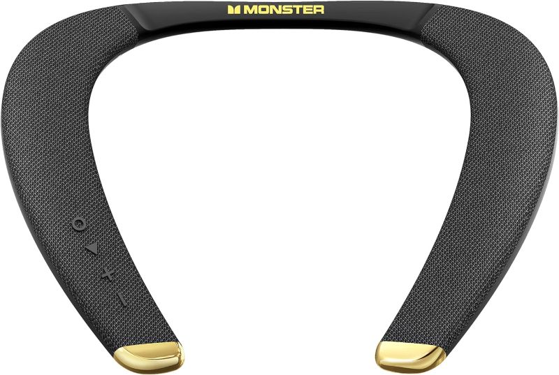 Photo 1 of Monster Boomerang Petite Neckband Bluetooth Speakers, Neck Speaker with 15H Playtime, aptX High Fidelity 3D Stereo Sound, Low Latency, Built-in Mic, IPX5 Waterproof Wearable for Home Outdoor
 