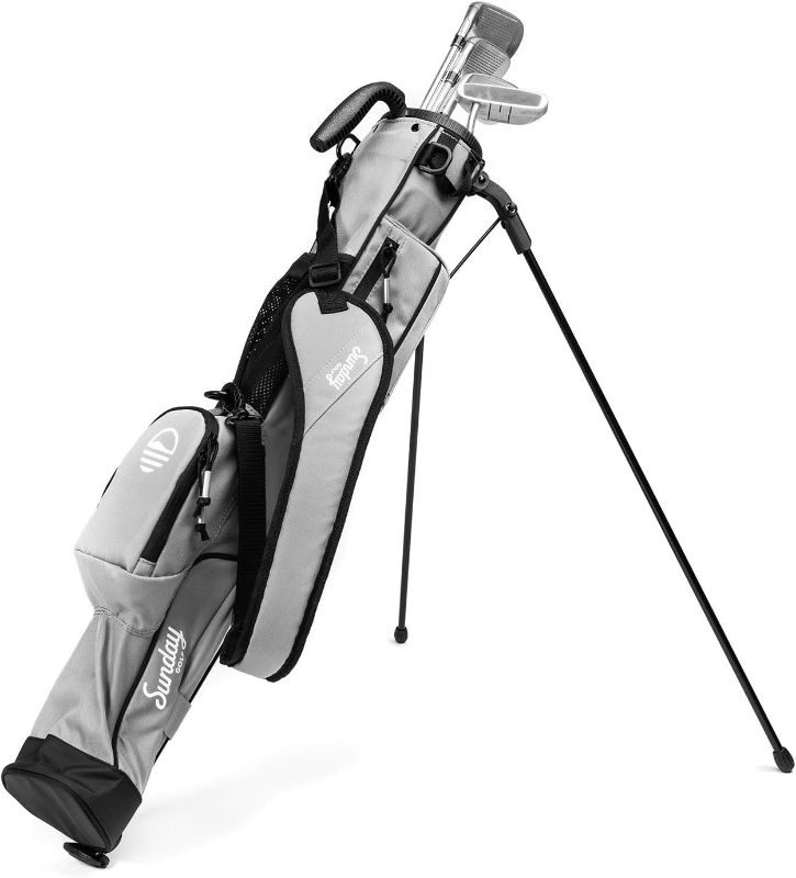 Photo 1 of Sunday Golf - Lightweight Sunday Golf Bag with Strap and Stand – Easy to Carry and Durable Pitch n Putt Golf Bag – Golf Stand Bag 