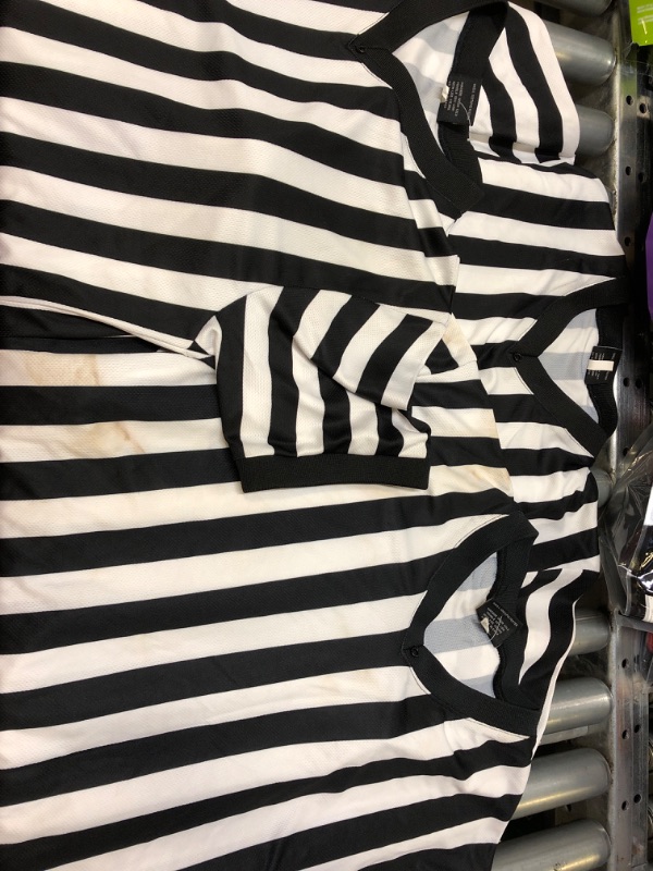 Photo 1 of white and black striped shirts sizes XL, M,2XL 3pck