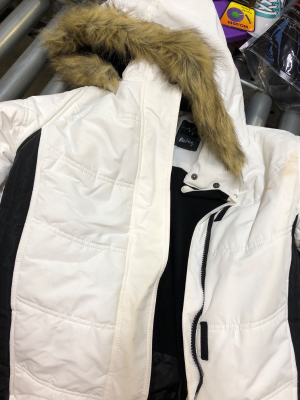 Photo 1 of 
white n black women's winter coat sizeL