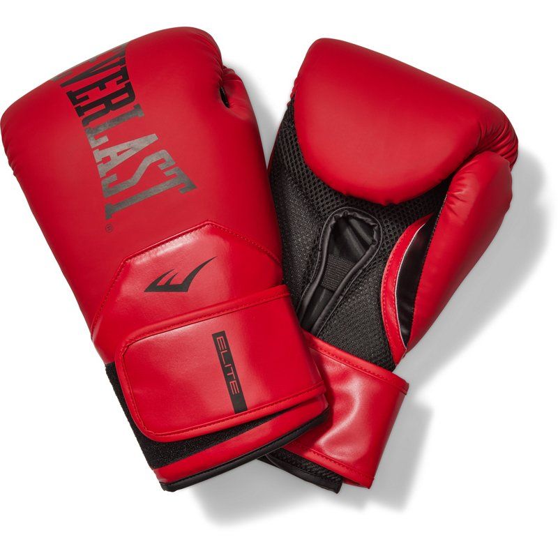 Photo 1 of **MESH FABRIC NEEDS TO BE SEWN**
Everlast Adults' Elite 2 Boxing Gloves Red, 16 Oz - Martial Arts/Accessories at Academy Sports
