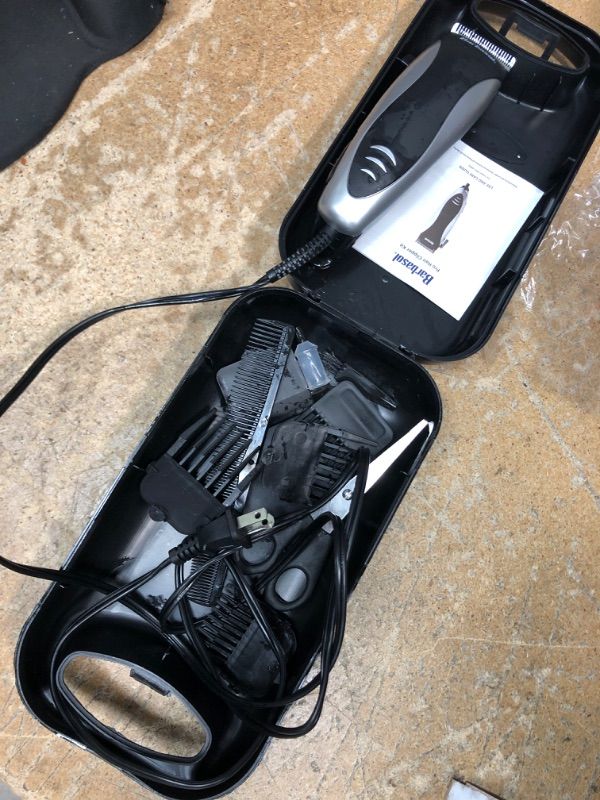 Photo 2 of **NEEDS TO BE CLEANED, POWERS ON**
Xtreme Digital Lifestyle Accessories Barbasol Professional Hair Clipper Kit with Stainless Steel Blades, 4 Guide Combs, Adjustable Taper and Travel Bag
