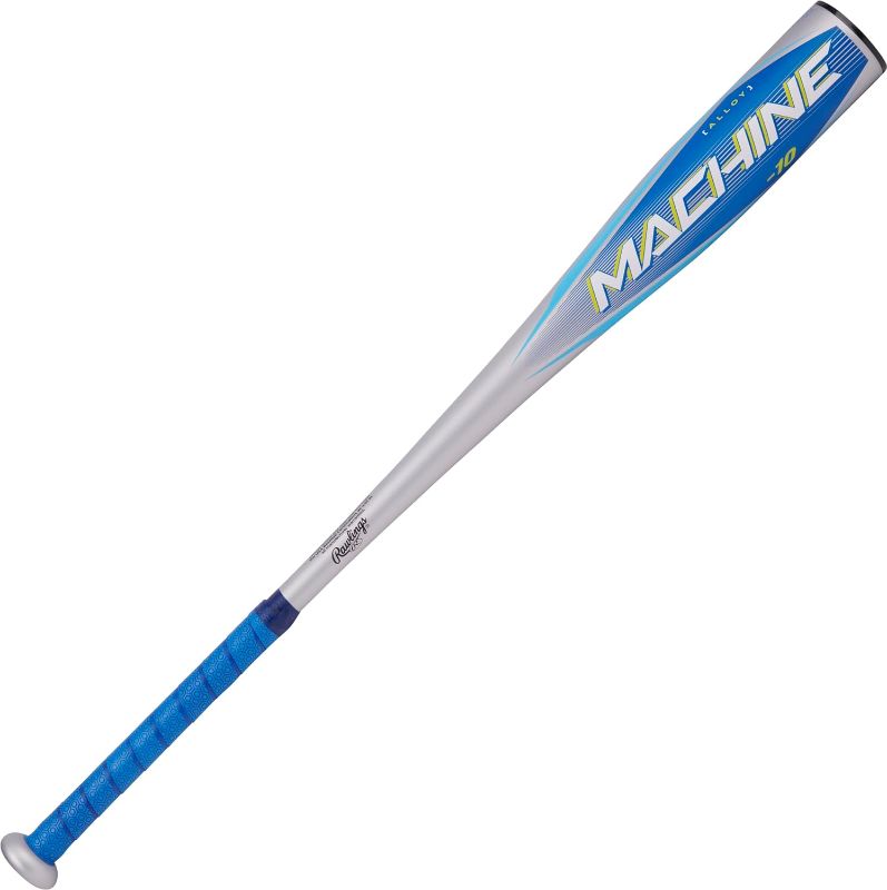 Photo 1 of **BAT HAS SLIGHT WARP**
Rawlings | Machine Baseball Bat | USA | -10 Drop | 2 5/8" Barrel | 1 Pc. Alloy
