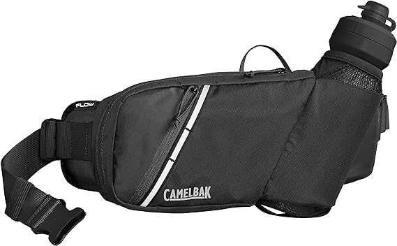 Photo 1 of **WATER BOTTLE MISSING LID**
CamelBak Podium Flow 4 Hydration Belt 21oz, Silver/Lime
