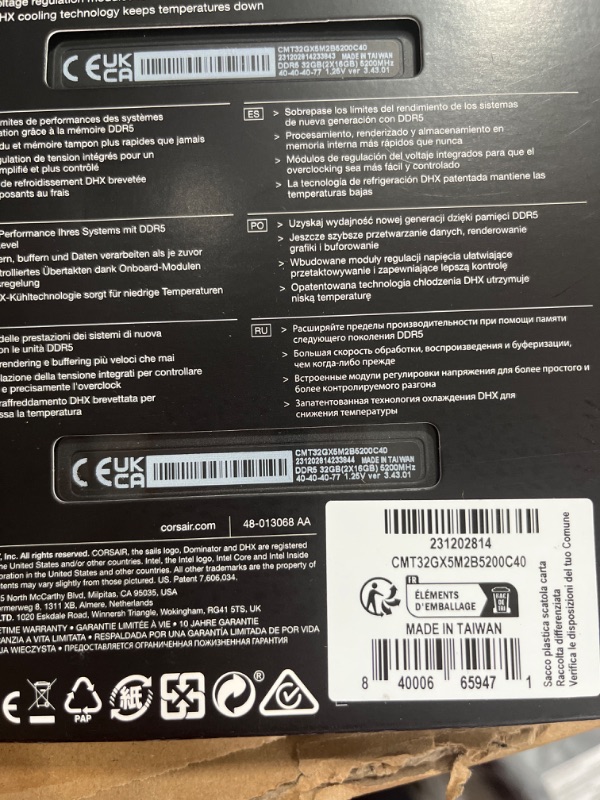 Photo 2 of CORSAIR DOMINATOR PLATINUM RGB DDR5 RAM 32GB (2x16GB) 5200MHz CL40 Intel XMP iCUE Compatible Computer Memory - Black (CMT32GX5M2B5200C40) 32GB (2x16GB) Black