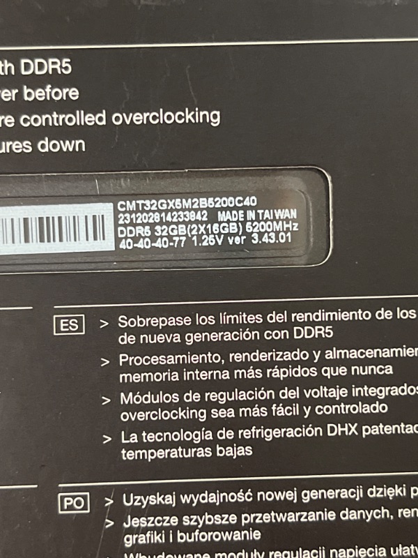 Photo 2 of CORSAIR DOMINATOR PLATINUM RGB DDR5 RAM 32GB (2x16GB) 5200MHz CL40 Intel XMP iCUE Compatible Computer Memory - Black (CMT32GX5M2B5200C40) 32GB (2x16GB) Black