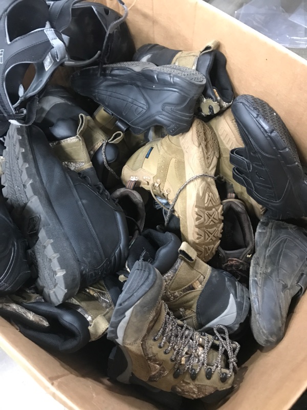 Photo 2 of ** See Notes** Box of USED Men's shoes, Various sizes, Various brands