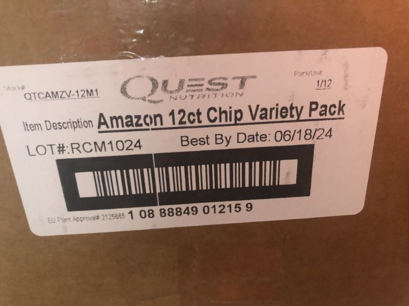 Photo 2 of ** Best By Date : 06-13-2024 ** Quest Nutrition Tortilla Style Protein Chips Variety Pack, Chili Lime, Nacho Cheese, Loaded Taco, 1.1 Ounce (Pack of 12)
