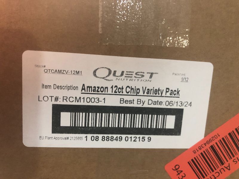 Photo 2 of ** Best By Date : 06-13-2024 ** Quest Nutrition Tortilla Style Protein Chips Variety Pack, Chili Lime, Nacho Cheese, Loaded Taco, 1.1 Ounce (Pack of 12)
