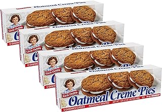 Photo 1 of ** Best By : July 1 2024 ** Little Debbie Oatmeal Creme Pies, 12 Individually Wrapped creme pies, 16.2 Ounces, Pack of Four