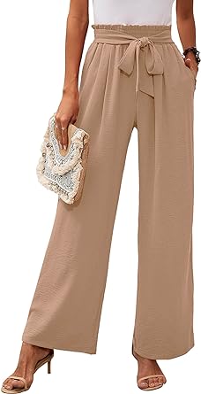 Photo 1 of  GRACE KARIN Women's Casual Wide Leg Pants Business Casual Trousers with Pockets, Medium