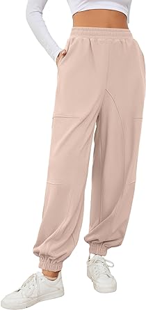 Photo 1 of HUHOT Women's Casual Wide Leg Sweatpants with Pockets High Waisted Joggers Lounge Pants small
