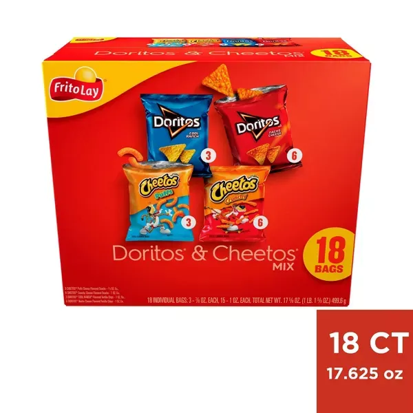 Photo 1 of **BEST BY JUL 30 2024** Frito-Lay Variety Pack Doritos & Cheetos Mix - 40ct
