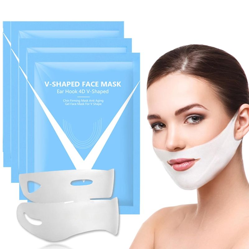 Photo 1 of 3 PCS Double Chin Mask,Reusable Lifting and Firming Face Mask,V Line Lifting Mask for All Skin Types
