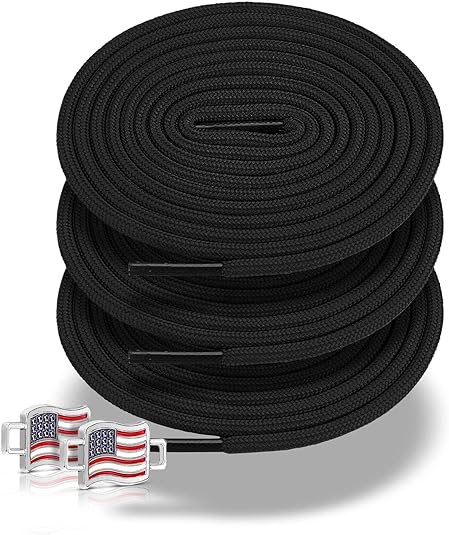 Photo 1 of 3 Pair Round Shoe Laces for Sneakers,Boots and Athletic Shoes,Solid 18 Color Shoe Strings Shoelaces
