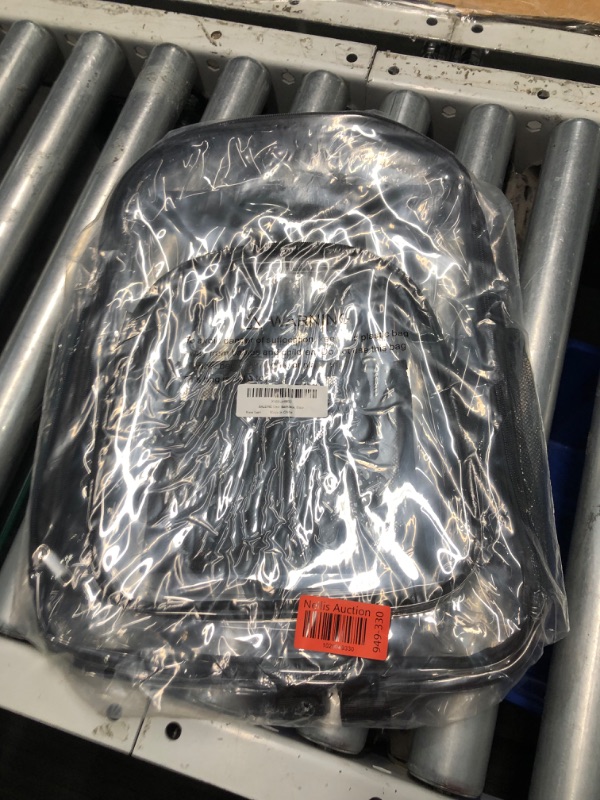 Photo 2 of ***USED - NO PACKAGING***
BALEINE Clear Backpack for Girls, Clear Backpacks for School, Heave Duty PVC Clear Bags Clear bookbag (Black)