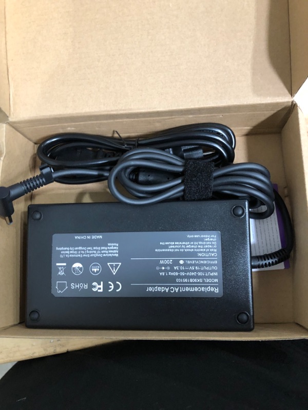 Photo 2 of 200W 150W AC Adapter Laptop Charger Compatible with Hp Pavilion Gaming 15 17 Envy 15 17,Hp ZBook G3 G4 G5 G6 G7 15 15t 17 17t, ADP-200HB B L00818-850 TPN-DA10 TPN-LA21 L73385-001 Power Cord