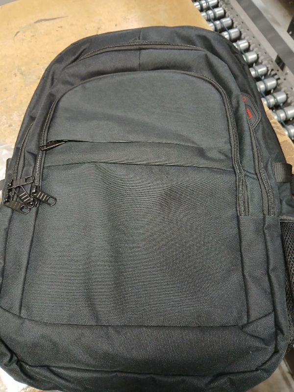 Photo 1 of BLACK TRAVEL BACKPACK WITH USB PORT 