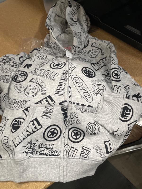 Photo 1 of Kids Marvel Grey zip-up hoodie - 4T 