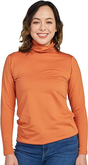 Photo 1 of LAPASA Women Thermal Shirt Crewneck Mock Neck Turtleneck Base Layer Fleece Top Thermoflux Lightweight Midweight Heavyweight  L
