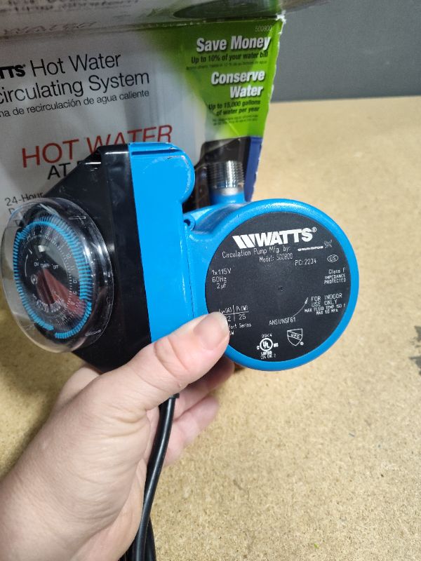 Photo 3 of *INCOMPLETE* Watts Premier Instant Hot Water Recirculating Pump System with Built-In Timer 6" X 6"