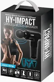 Photo 1 of ***Parts only ***HY-IMPACT Deep Tissue Cordless Muscle Massager with Four Interchangeable Massaging Heads
