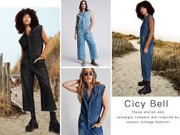 Photo 1 of Cicy Bell Women's Casual Cargo Jumpsuits Loose Utility Sleeveless Button Down Long Pants Rompers Light Black Large