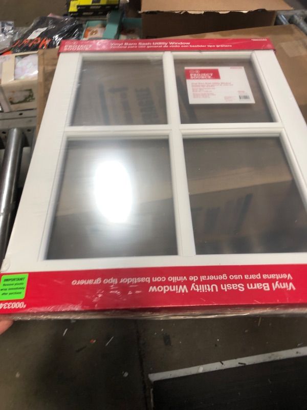 Photo 2 of **5 PACK OF **  TAFCO VBS2229 Picture Vinyl Window with Grid White 22 x 29 in. Utility Fixed Single