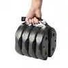 Photo 1 of 40 lbs. Black US Weight Canopy Weight Plates with Carry Strap (Set of 4)
