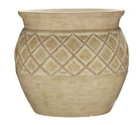 Photo 1 of 2-pack
allen + roth Round 15-in W x 12.5-in H Off-white Mixed/Composite Traditional Indoor/Outdoor Planter
