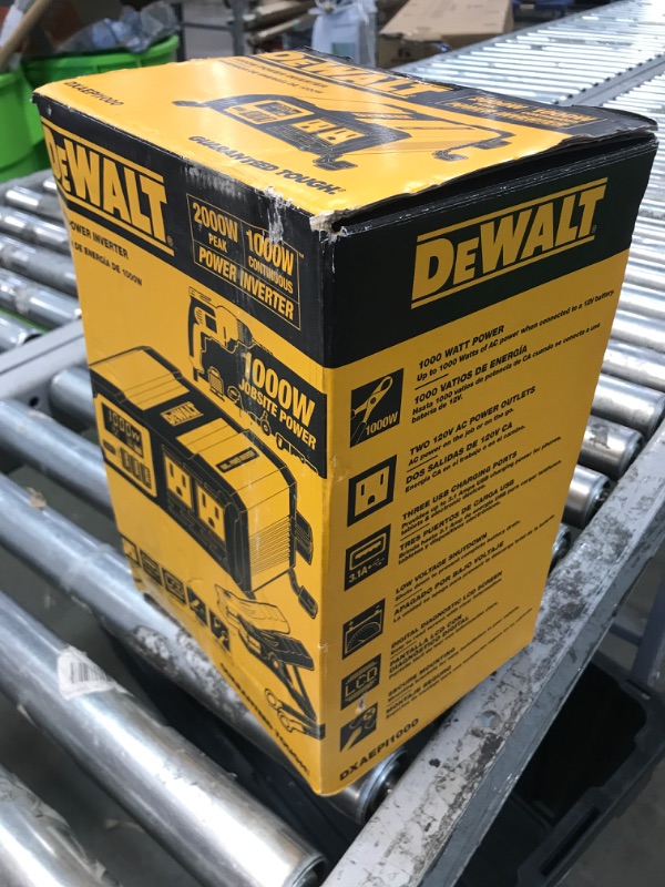 Photo 2 of DEWALT DXAEPI1000 Power Inverter 1000W Car Converter & DXAEPI140 Power Inverter 140W Car Converter: 12V DC to 120V AC Power Outlet with Dual 3.1A USB Ports Car Converter + Car Converter