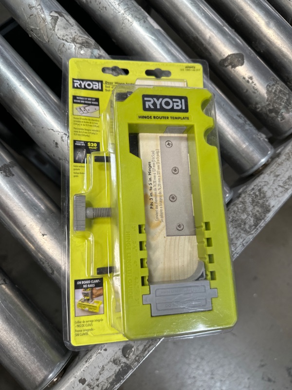 Photo 2 of Ryobi A99HT3 Door Hinge Installation Kit/Mortiser Template