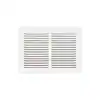 Photo 1 of 12 in. x 8 in. Steel Return Air Grille in White
