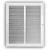 Photo 1 of 12 in. x 14 in. Steel Return Air Grille in White
