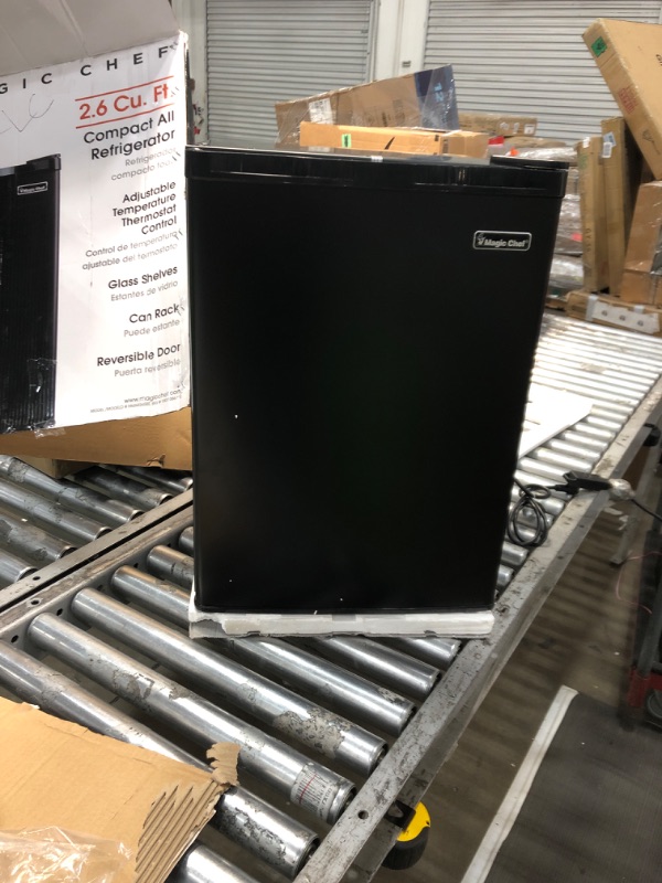 Photo 1 of 2.6 cu. ft. Mini Fridge in Black without Freezer