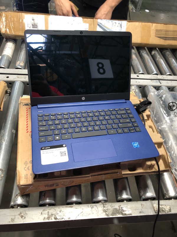 Photo 2 of HP 14 Laptop, Intel Celeron N4020, 4 GB RAM, 64 GB Storage, 14-inch HD Touchscreen, Windows 11 Home, Thin & Portable, 4K Graphics, One Year of Microsoft 365 (14-dq0050nr, Indigo Blue)
