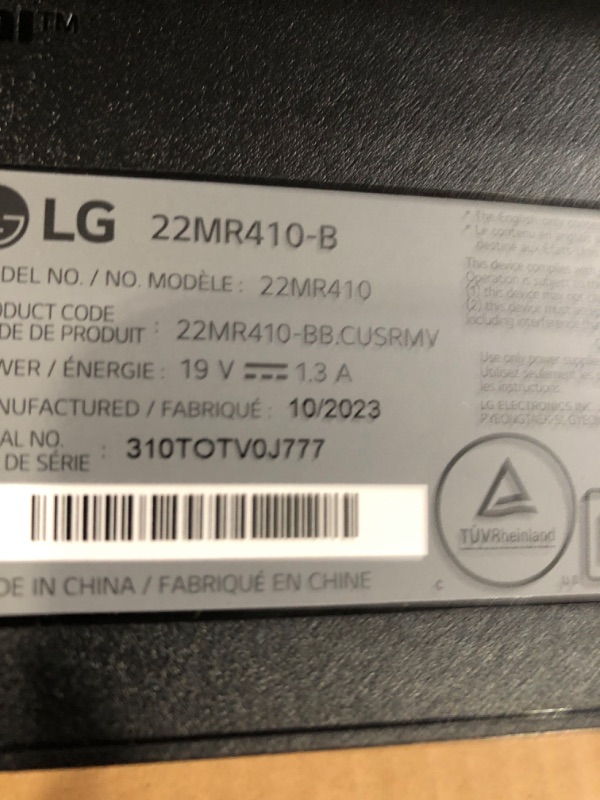 Photo 5 of (see all images)LG 22MR410-B 22-inch FHD Computer Monitor, 100Hz, 5ms, AMD FreeSync