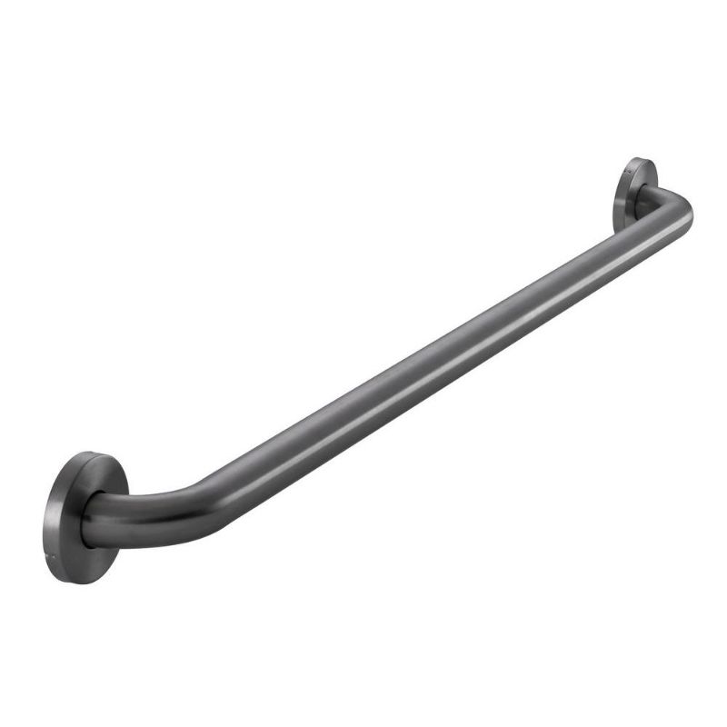 Photo 1 of 36 in. L X 1 1/4 in. ADA Compliant Grab Bar in Brushed Stainless Steel
