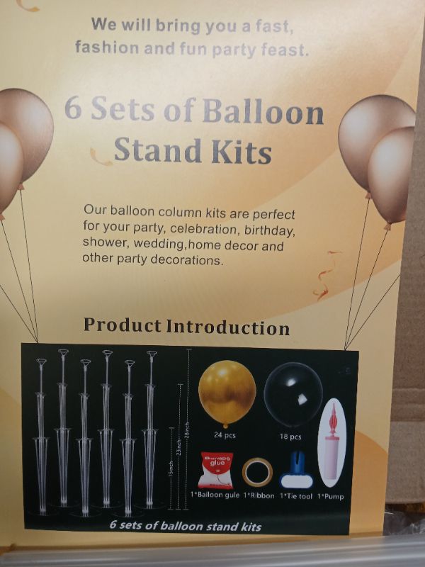 Photo 2 of 6 SETS BALLON STAND KITS 