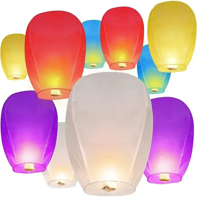 Photo 1 of IRmm 20 Pack Chinese Lanterns Suitable for Beautiful Weddings, Birthdays, and Memorial Paper Lanterns Activities Paper Lantern - Multi-color
