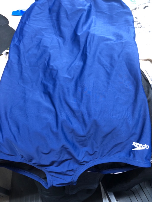 Photo 1 of blue speedo size 12 bathing suit