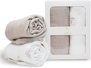 Photo 1 of 2 Pack Bamboo Baby Blanket Swaddle Set | Baby Blankets for Boys & Baby Blankets for Girls | Soft, Breathable & Skin-Friendly Swaddle Baby Wrap | 47x47 Swaddles for Newborns